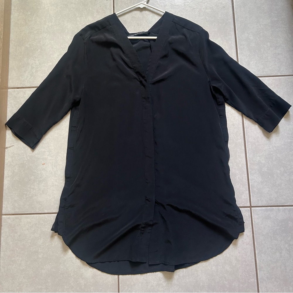AllSaints tunic dress featuring a v-neckline - Picture 3 of 8